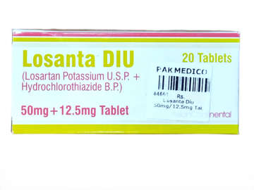 Picture of Losanta Diu 50mg/12.5mg Tab 10x2s
