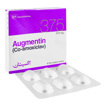 Picture of Augmentin 375mg Tab 6x3s