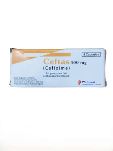 Picture of Ceftas Cap 400mg 5x1s