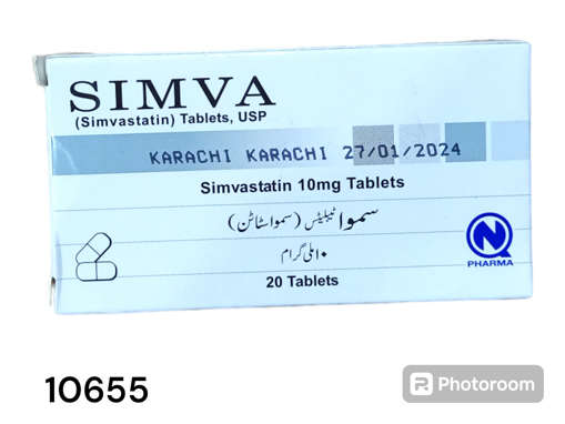 Picture of Simva 10mg Tab 10x2s