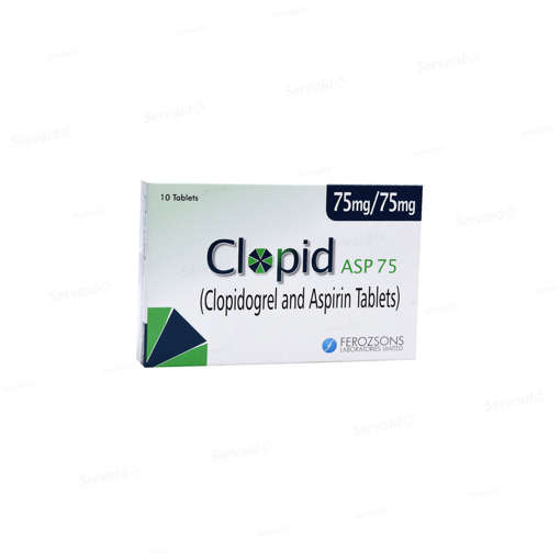 Picture of Clopid Asp 75mg Tab 1x20s