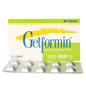 Picture of Getformin 1mg/500mg Tab 10x3s