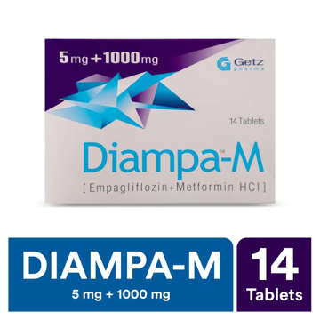 Picture of Diampa M 5/1000mg Tab 14x1s