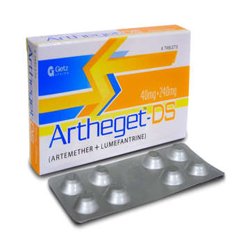 Picture of Artheget Ds 40mg+240mg Tab 8x1s