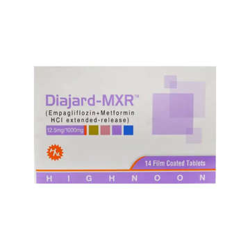 Picture of Diajard Mxr 12.5/1000mg Tab 7x2s