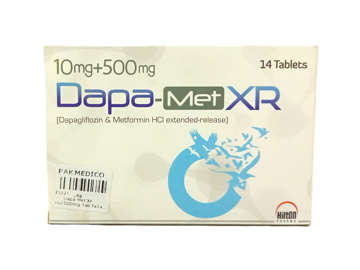 Picture of Dapa Met Xr 10/500mg Tab 7x2s