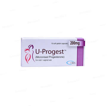 Picture of U Progest 200mg Cap 10x1s