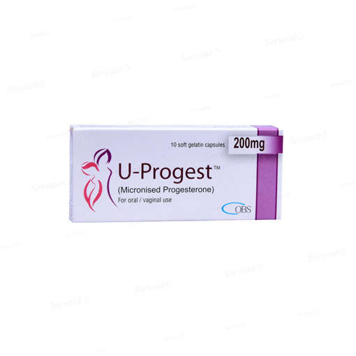 Picture of U Progest 200mg Cap 10x1s