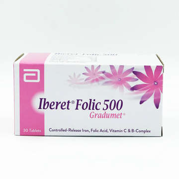 Picture of Iberet Folic -500 Tab 30x1s