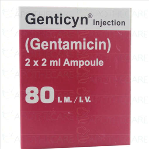 Picture of Genticyn 80mg Inj 1x2s