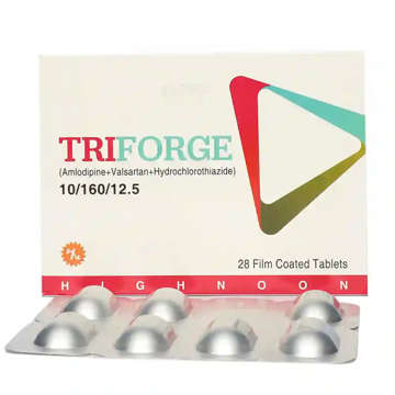 Picture of Triforge 10/160/12.5mg Tab 7x4s
