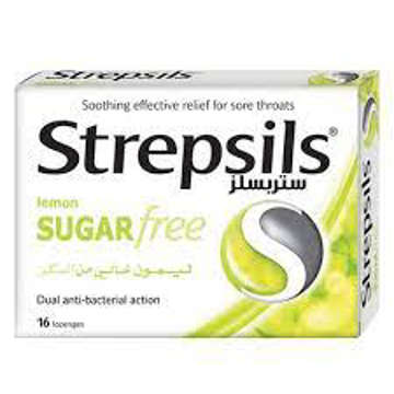 Picture of Strepsils Citrus Lemon Suger Free 16s
