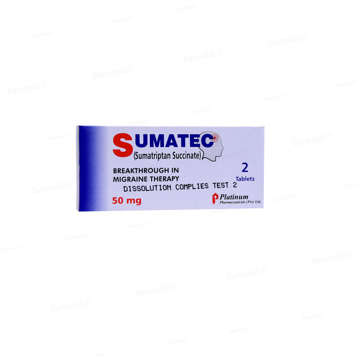 Picture of Sumatec 50mg Tab 2x1s