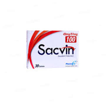 Picture of Sacvin 100 49mg/51mg Tab 10x3s