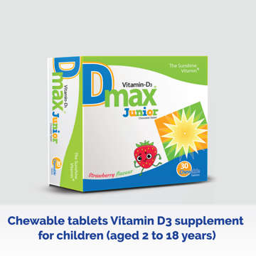 Picture of D Max Vitamin D3 Junior Chew 30x1s