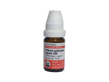 Picture of Stibium Sulfuratum Nigrum 200 10ml Pot