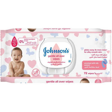 Picture of Johnsons Baby Wipes Gentle 72s Cap