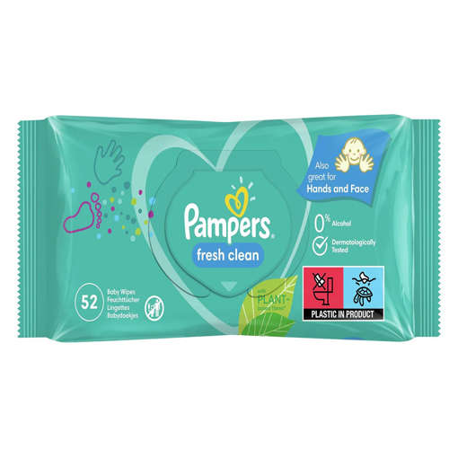 Picture of Pampers Baby Wipes 52s Fresh Clean