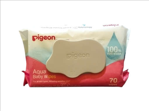 Picture of Pigeon Baby Wipes 70pcs Aqua No.81398