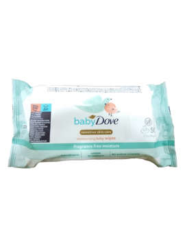 Picture of Dove Baby Wipes 50s Sensitive