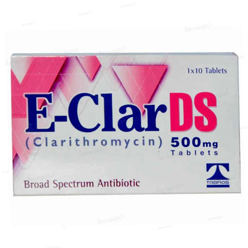 Picture of E Clar Ds 500mg Tab 10x1s