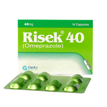 Picture of Risek 40mg Cap 1x21s