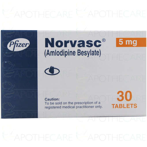 Picture of Norvasc 5mg Tab 1x30s