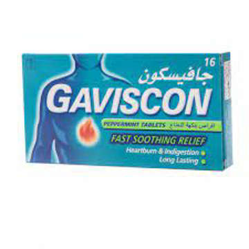 Picture of Gaviscon Peppermint Tab 16x1 Imp