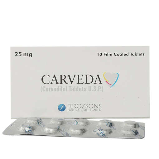 Picture of Carveda 25mg Tab 10x1s