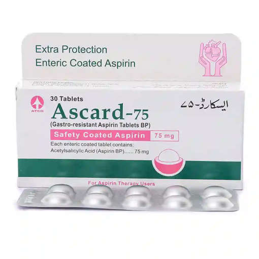 Picture of Ascard 75mg Tab 10x3s