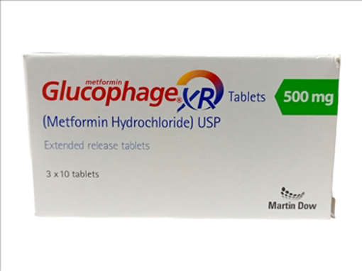 Picture of Glucophage Xr 500mg Tab 10x3s