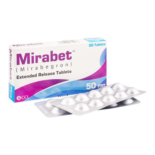 Picture of Mirabet 50mg Tab 10x2s