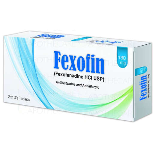 Picture of Fexofin 180mg Tab 10x3s
